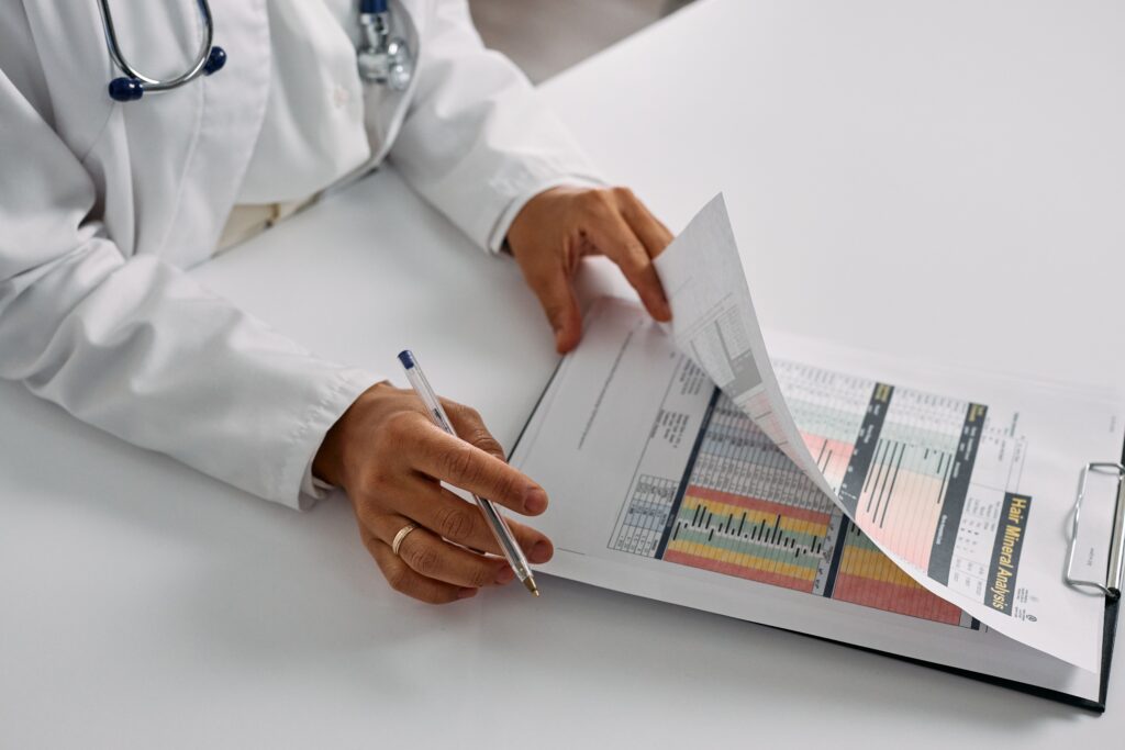 Genetic testing psychiatry Los Angeles provider reviewing pharmacogenomic results with a patient